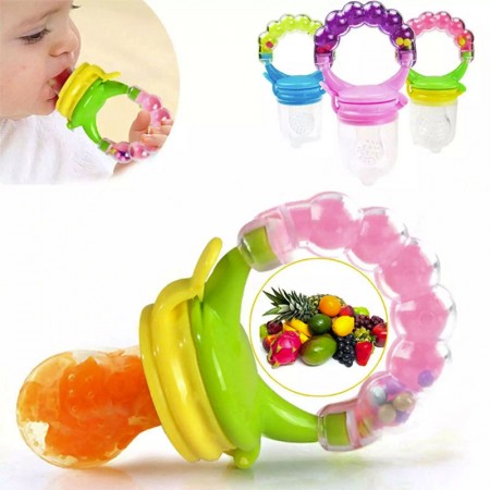 Baby Fruit Feeder &amp; Pacifier Chew Fruit Nipple