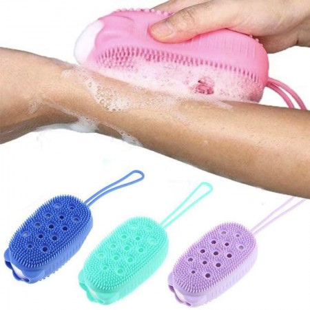 Silicone Exfoliating Bath Brush | Rubbing Massage Bath Brush