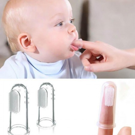 Silicone Soft Finger Toothbrush For Baby Infant