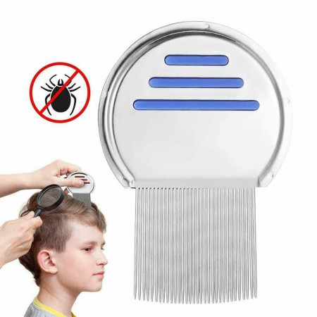 Silver Stainless Steel Lice Comb