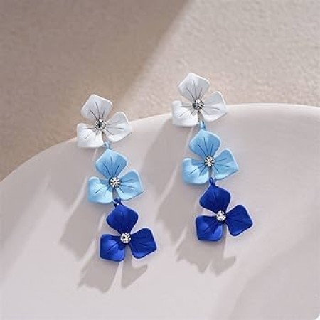 3 flower Drop Earring