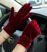 (২ জোড়া) Warm Hand Gloves | Velvet Fabric