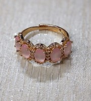 Five Stone Pink Finger Ring