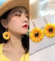 Sunflower Big Earring