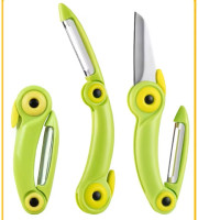 Folding Knife & Peeler (2 IN 1) কাটতে এবং ছোলতে কার্যকরী সমাধান